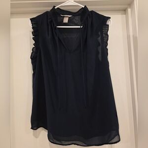 H&M Black Sleeveless Blouse